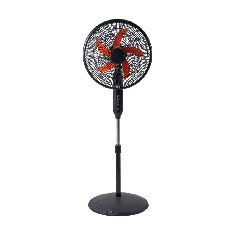 Ventilateur solaire FS-16C de 16 pouces avec commande par bouton-poussoir et batterie au lithium