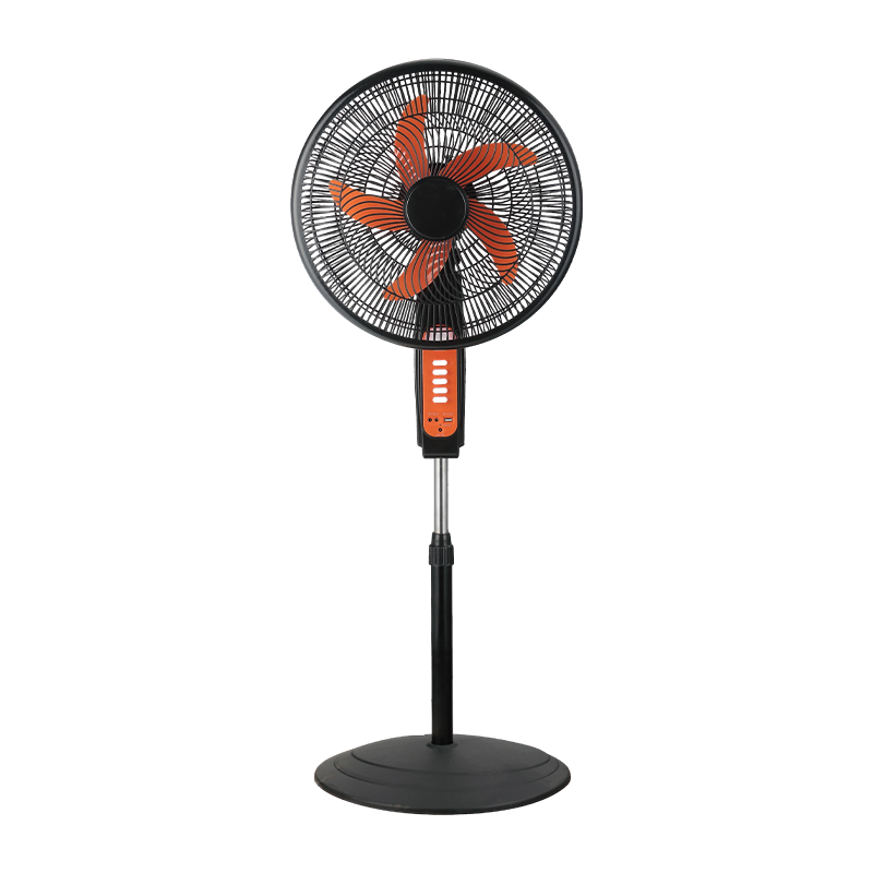 Ventilateur solaire domestique FS-16 de 16 pouces avec batterie au lithium et lumière LED