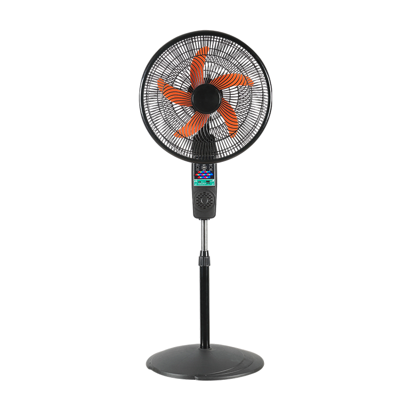 Ventilateur solaire domestique FS-16M 16 pouces avec lampe LED à batterie au lithium et haut-parleur Bluetooth