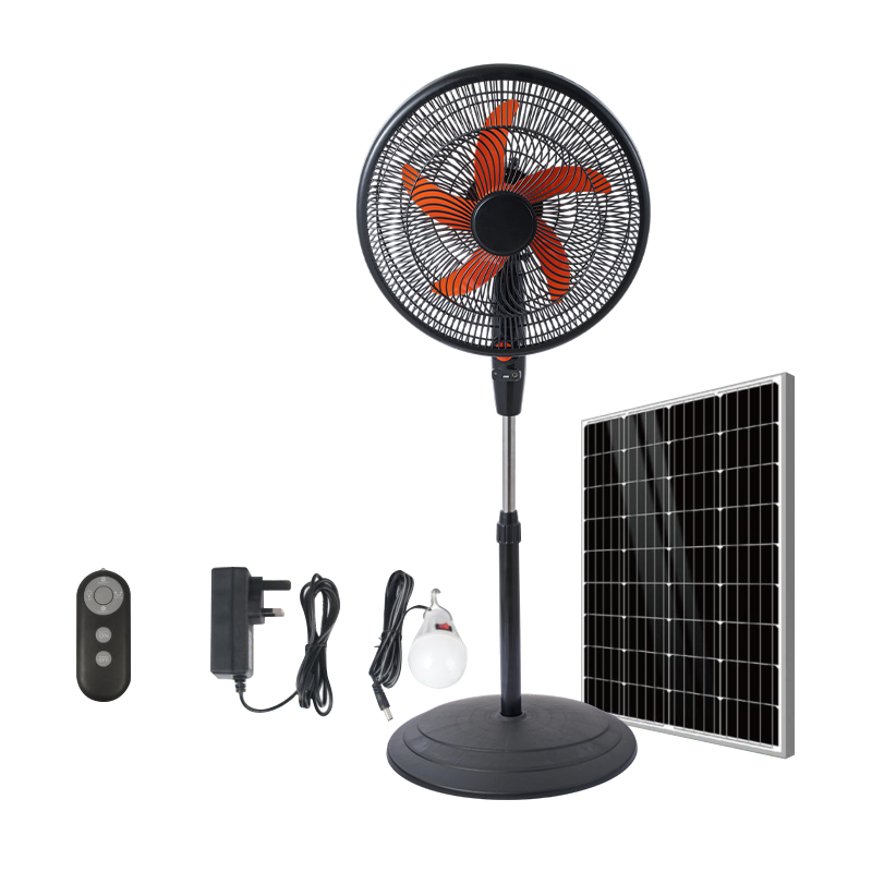 Ventilateur solaire économique FS-16F de 16 pouces avec batterie au lithium